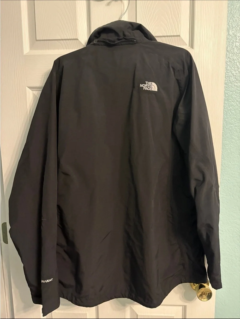 The North Face outer Shell black Jacket Men XL Water resistant extra large